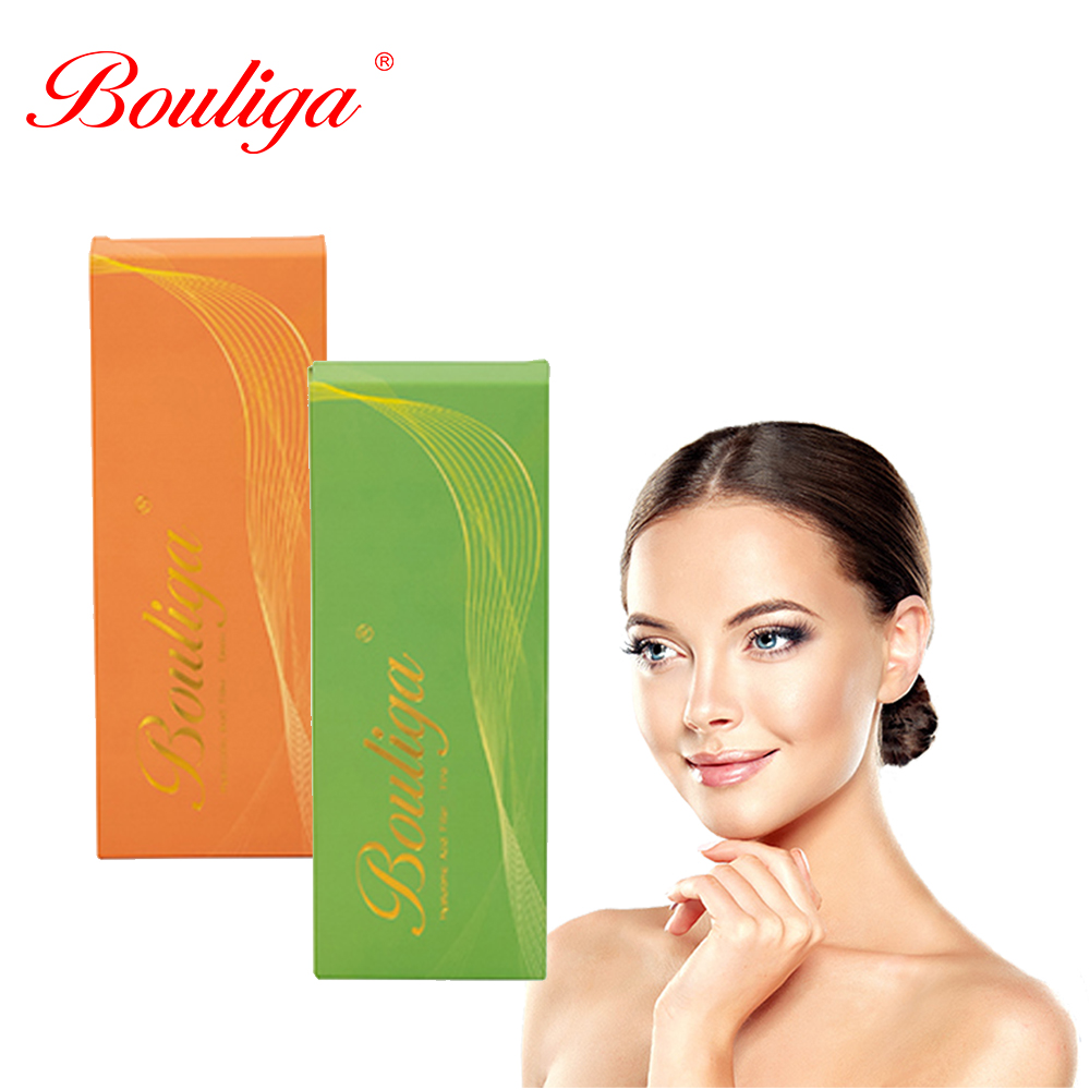 Bouliga 2ml Volumen Relleno de ácido hialurónico 100% puro para arrugas y pliegues faciales
