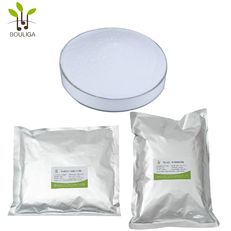 Polvo de ácido hialurónico Bouliga 2000da-100Mda polvo de hialuronato de sodio