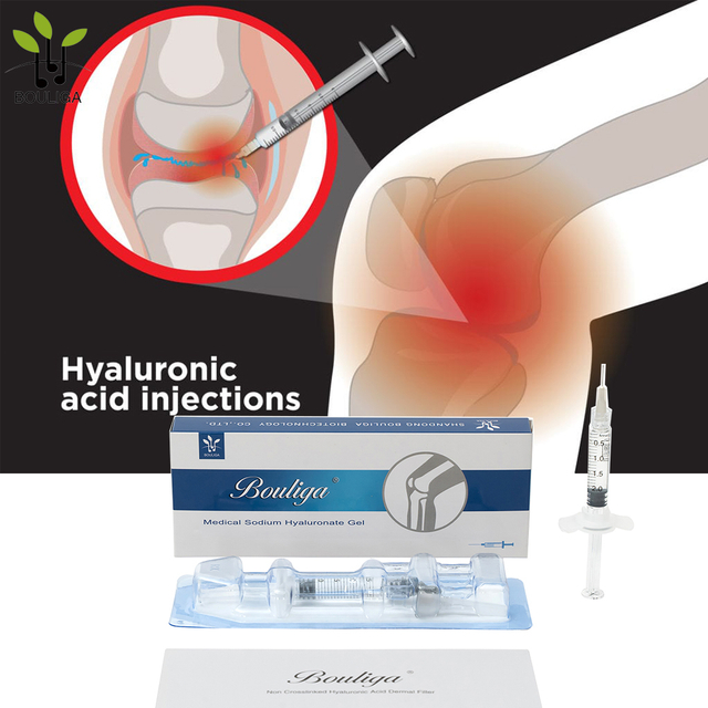 Relleno de rodilla de alta concentración HA 90 mg/3 ml no reticulado Bouliga 